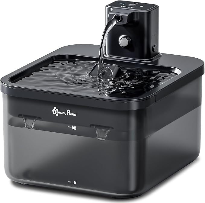 Petglidee Cordless Cat Water Fountain – 84oz/2.5L Wireless Pet Drinking Fountain with Motion Sensor & Rechargeable Battery | BPA-Free, Quiet & Easy Clean