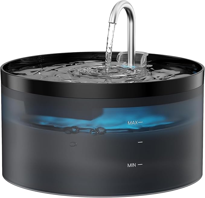 Petglidee 108oz Cat Water Fountain – Ultra-Quiet 3.2L Pet Drinking Dispenser for Cats & Small Dogs | BPA-Free & Multi-Layer Filtration System