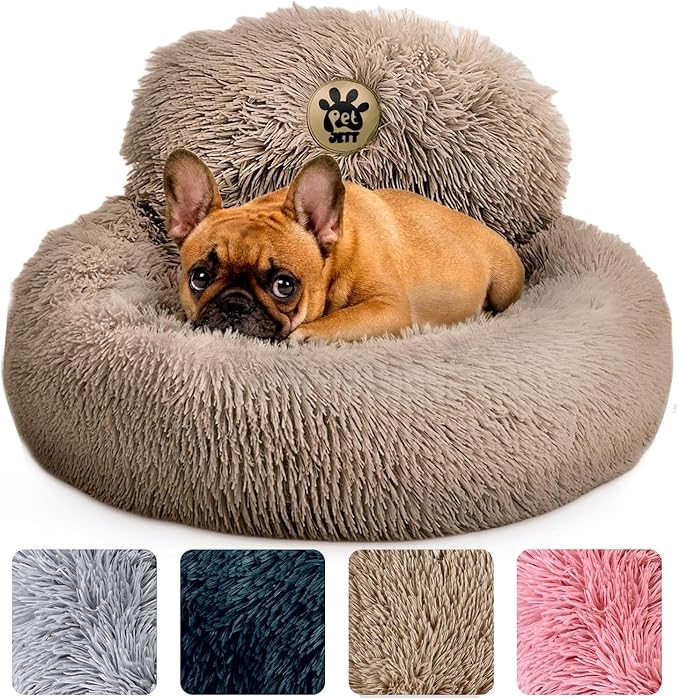 Petglidee calming dog bed medium size donut design