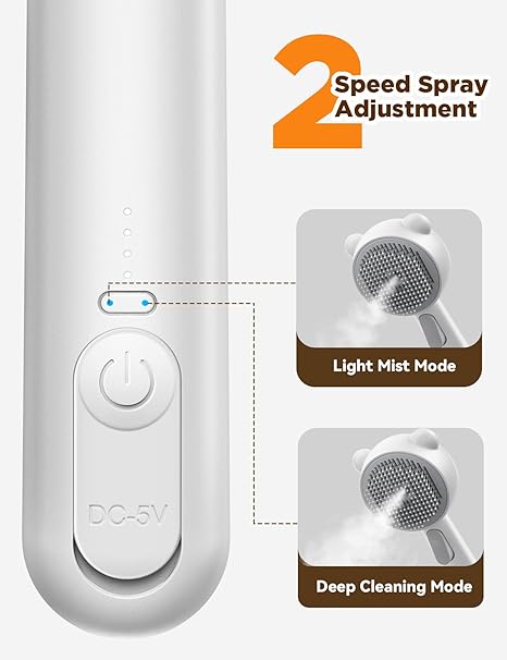 Gentle cat and dog grooming tool with stainless steel pins