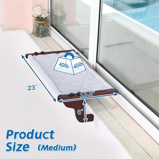 Easy 10-minute installation of Petglidee cat window seat