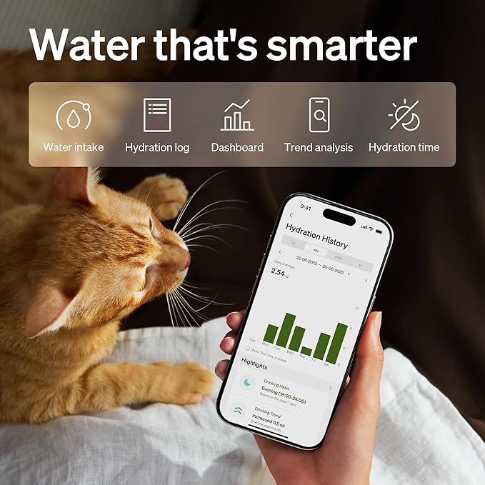 3L automatic cat water dispenser for indoor cats