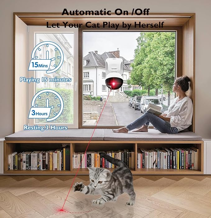 Petglidee laser cat toy placed on a table