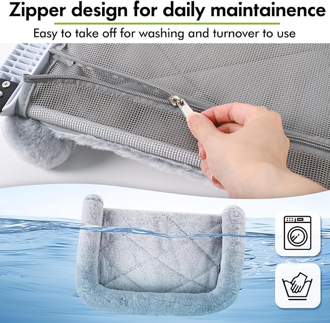 Large cat resting on Petglidee window bed