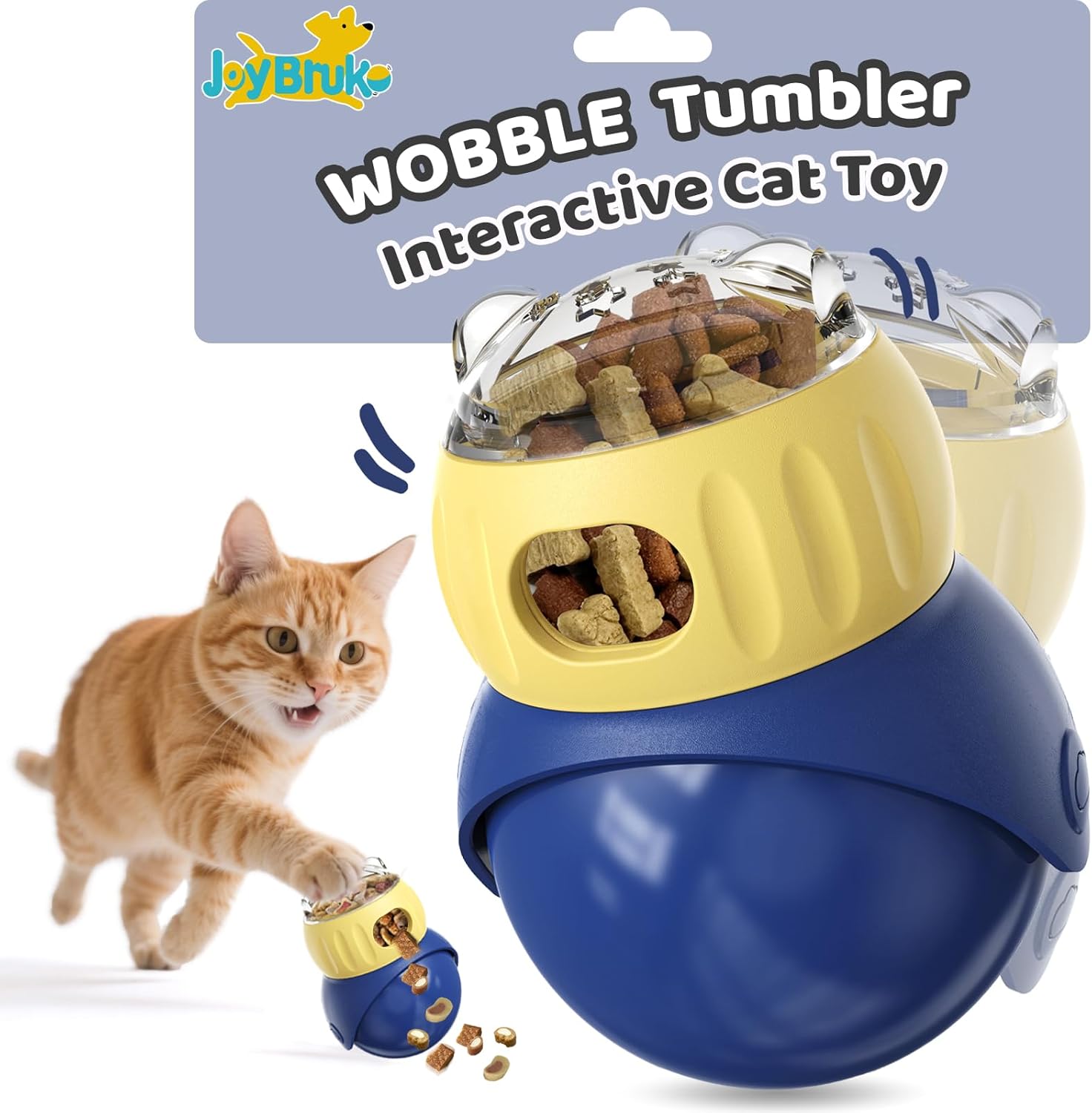 Petglidee Interactive Cat Treat Puzzle Feeder | Slow Feeder Toy for Indoor Cats
