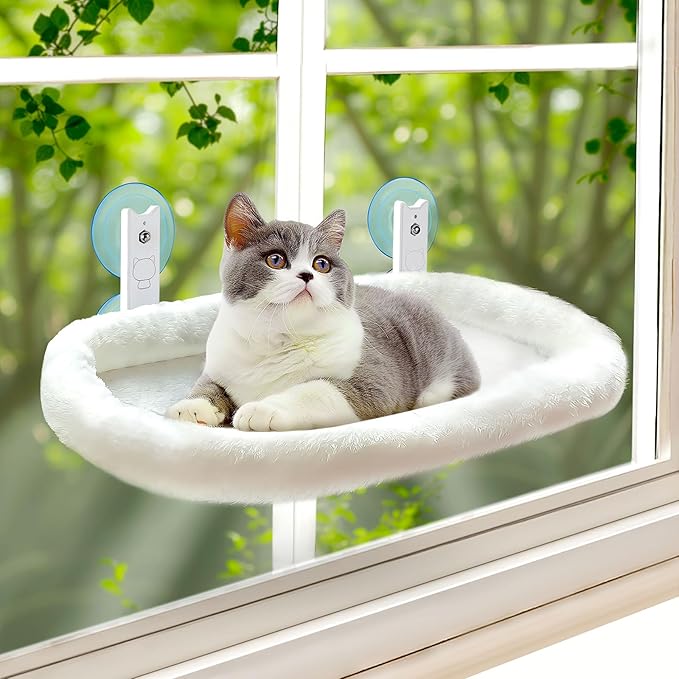 Petglidee foldable cat window perch for large cats