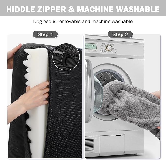 Happy Dog Sleeping Comfortably on Petglidee Orthopedic Bed