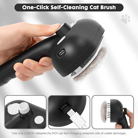 Deshedding tool for dogs using cool mist technology