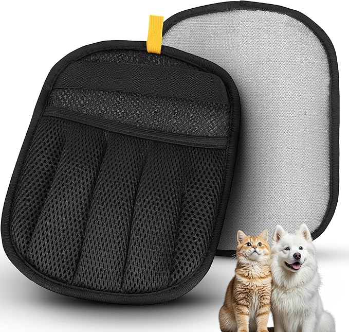 Petglidee reusable pet hair removal glove for cats and dogs