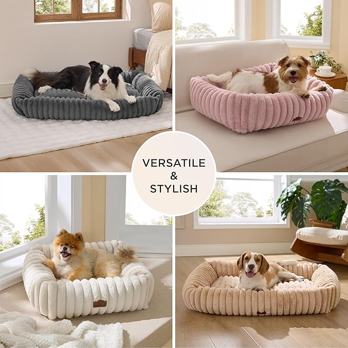 Machine washable removable dog bed cover