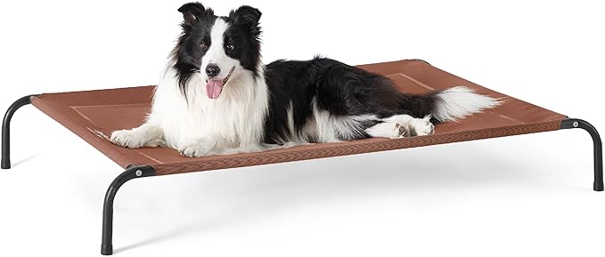 Petglidee Large Elevated Dog Bed – Indoor & Outdoor Cooling Raised Cot for Dogs